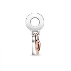 Charm femme pandora pendant cŒur infini scintillant argent 925/1000 doré rose 14 carats - accueil - edora - 3