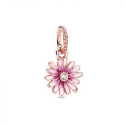 Charm femme pandora marguerite rose pendant doré rose 14 carats - accueil - edora - 0