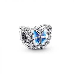 Charm femme pandora scintillant papillon bleu argent 925/1000 - accueil - edora - 0