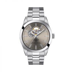 Montre homme automatique tissot gentleman powermatic 80 open heart acier argenté t1274071108100 - montres-homme - edora - 0