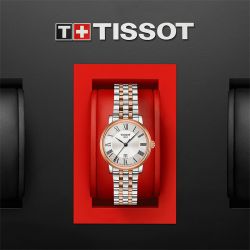 Montre femme  tissot carson premium lady  acier bicolore  t1222102203301 - montres-femme - edora - 3