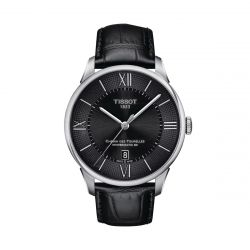 Montre automatique homme tissot chemin des tourelles powermatic 80 cuir noir t0994071605800 - montres-homme - edora - 0