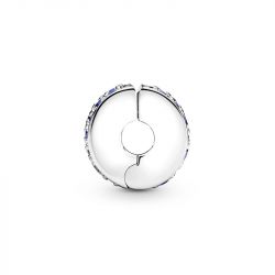 Charm femme pandora clip pavÉ bleu argent 925/1000 - accueil - edora - 2