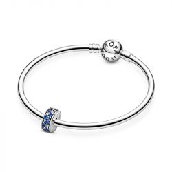 Charm femme pandora clip pavÉ bleu argent 925/1000 - accueil - edora - 5