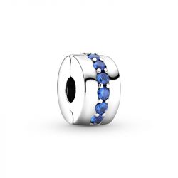 Charm femme pandora clip Éclat bleu argent 925/1000 - accueil - edora - 0