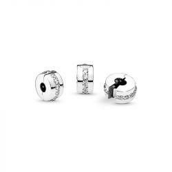 Charm femme pandora clip rangÉe scintillante incolore argent 925/1000 - accueil - edora - 4