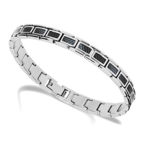 Bracelet or & argent, bracelet plaqué or, bracelet cuir & tissu (21) - bracelets-homme - edora - 2