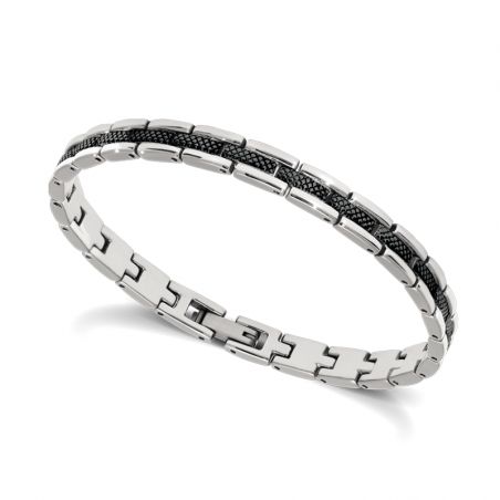 Bracelet or & argent, bracelet plaqué or, bracelet cuir & tissu (22) - bracelets-homme - edora - 2