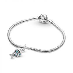 Charm femme pandora pendant poisson À Écailles bleues argent 925/1000 - accueil - edora - 3