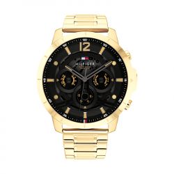 Montre homme chronographe tommy hilfiger luca acier doré - chronographes - edora - 0