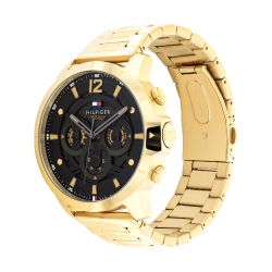 Montre homme chronographe tommy hilfiger luca acier doré - chronographes - edora - 1