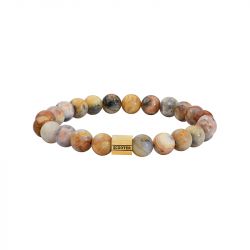 Bracelet Homme 17CM SCOOTER Jaspe Beige