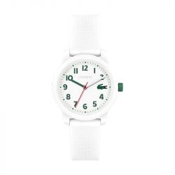 Montre enfant lacoste 12.12 silicone blanc - juniors - edora - 0