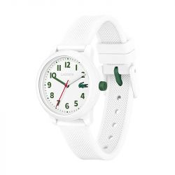 Montre enfant lacoste 12.12 silicone blanc - juniors - edora - 1