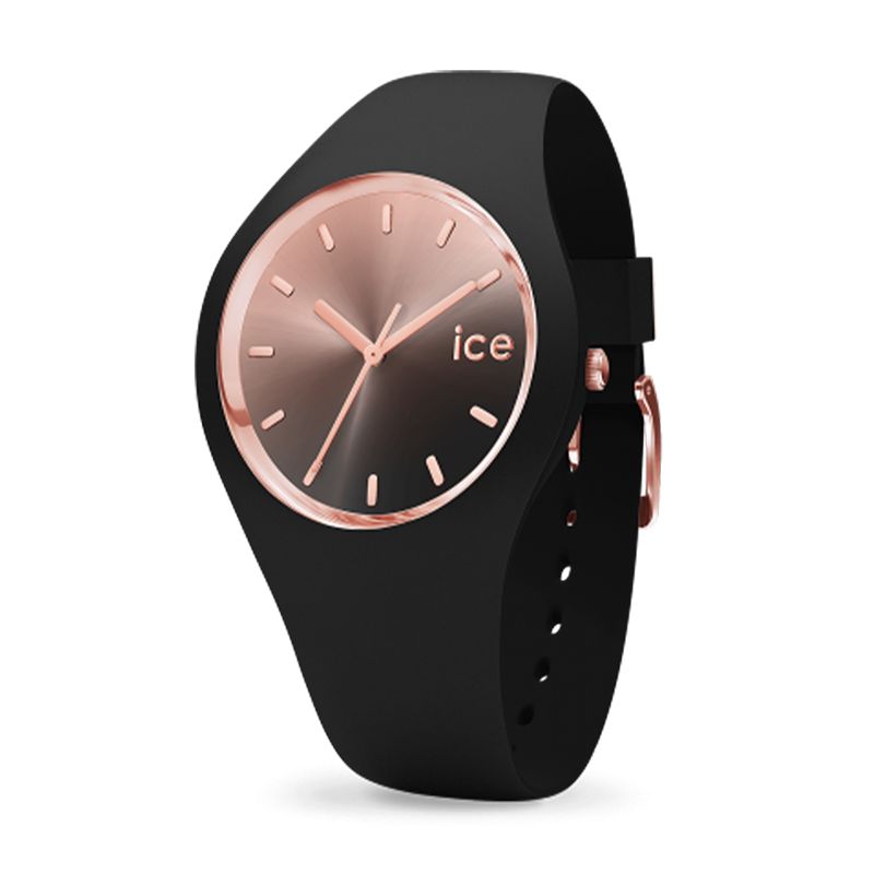 Montre femme ice watch sunset silicone noir m analogiques edora