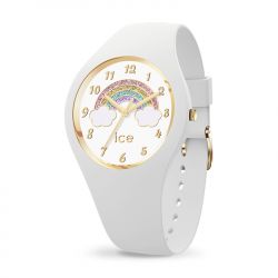 Montre enfant ice watch fantasia rainbow silicone blanc - s - juniors - edora - 0