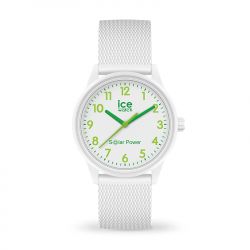 Montre solaire mixte s ice watch solar power nature silicone blanc - solaires - edora - 0