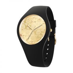 Montre femme m ice watch flower silicone noir - analogiques - edora - 0