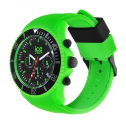 Montre homme l chronographe ice watch neon silicone vert - chronographes - edora - 1