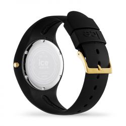 Montre femme m ice watch flower leavers silicone noir - analogiques - edora - 3