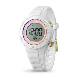 Montre digitale enfant s ice watch digit silicone white lilac sunset - juniors - edora - 0