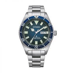 Montre homme automatique citizen challenger diver acier argenté - ny0129-58le  - automatiques - edora - 0