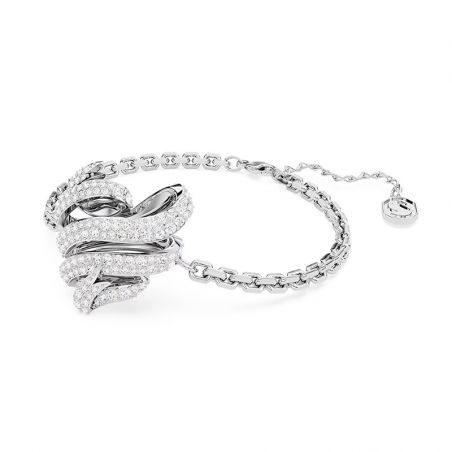 Bracelet or & argent, bracelet plaqué or, bracelet cuir & tissu (4) - bracelets-femme - edora - 2