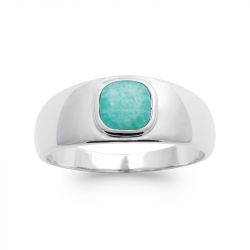 Bague femme edora collection harmony argent 925/1000 rhodié amazonite - bagues-femmes - edora - 0