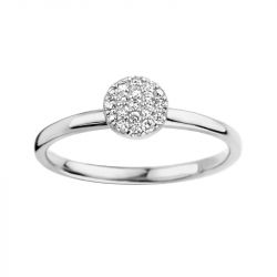 Bague femme one more eolo or blanc 750/1000 avec diamants - bagues-femmes - edora - 0