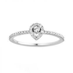 Bague femme salina one more or 750/1000 blanc et diamants 060107/a - bagues-femmes - edora - 0