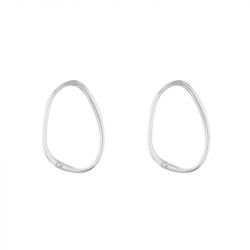 Boucles d'oreilles femme calvin klein elongated drops acier argenté - boucles-d-oreilles-femme - edora - 0