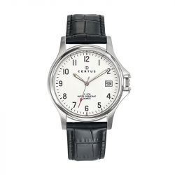 Montre homme certus cuir noir - analogiques - edora - 0