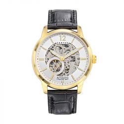 Montre homme automatique certus cuir noir 616503 - montres-homme - edora - 0