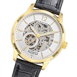 Montre homme automatique certus cuir noir 616503 - montres-homme - edora - 1