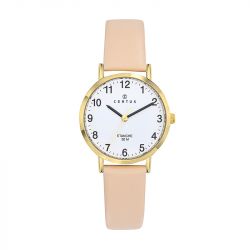 Montre femme analogique certus cuir rose 646588 - montres-femme - edora - 0