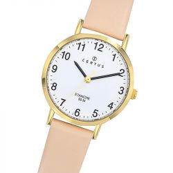 Montre femme analogique certus cuir rose 646588 - montres-femme - edora - 1