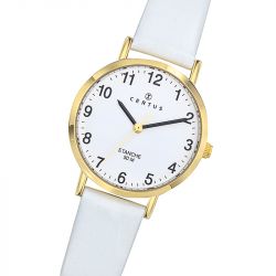 Montre femme analogique certus cuir blanc 646587 - montres-femme - edora - 1