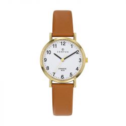 Montre femme analogique certus cuir marron 646528 - montres-femme - edora - 0