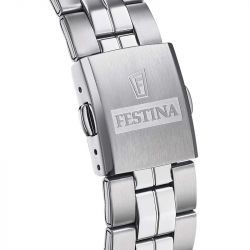 Montre homme festina classics acier argenté - analogiques - edora - 1