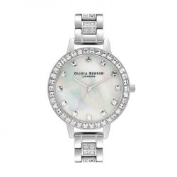 Montre femme olivia burton treasure acier argenté - analogiques - edora - 0