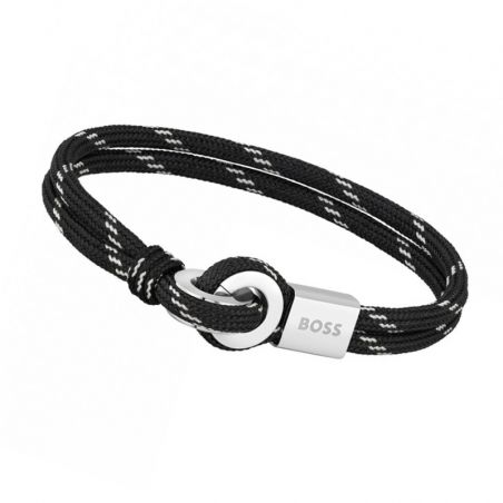 Bracelet or & argent, bracelet plaqué or, bracelet cuir & tissu (9) - bracelets-homme - edora - 2