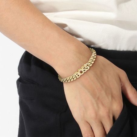 Bracelet or & argent, bracelet plaqué or, bracelet cuir & tissu (8) - bracelets-homme - edora - 2