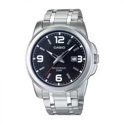 Montre homme casio timeless acier inoxydable - analogiques - edora - 0