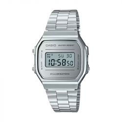 Montre mixte digitale casio iconic acier inoxydable a168wem-7ef - digitales - edora - 0