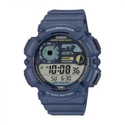 Montre homme digitale casio timeless résine bleue ws-1500h-2avef - digitales - edora - 0