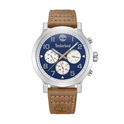 Montre chronographe homme timberland pancher cuir brun - chronographes - edora - 0