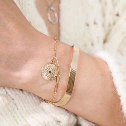 Bracelets femme: bracelet argent, or, bracelet georgette, jonc (39) - joncs - edora - 2
