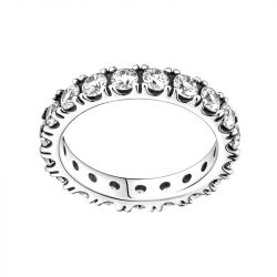 Bague femme taille 50 pandora ÉternitÉ rang scintillant argent 925/1000 - plus-de-bagues-femmes - edora - 0