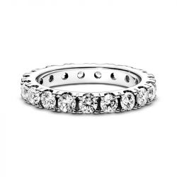 Bague femme taille 50 pandora ÉternitÉ rang scintillant argent 925/1000 - plus-de-bagues-femmes - edora - 2