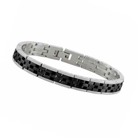 Bracelet or & argent, bracelet plaqué or, bracelet cuir & tissu (13) - plus-de-bracelets-hommes - edora - 2